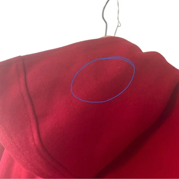 HOPE & HENRY sz Medium Girls Cape Double Breasted Pockets Tan Plaid Hood Lining - Picture 11 of 14